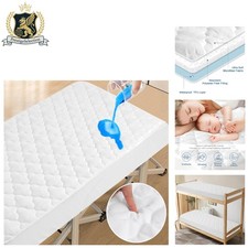 Stain Resistant Quilted Cot Mattress Protector - 30" x 75" Fitted Design