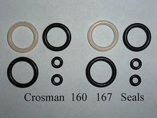 Crosman 160 167 Rifle Two 2 O-Ring Seal Reseal Repair Kit  View w/ Guide