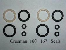 Crosman 160  167 Rifle Two (2) O-Ring Seal Reseal Repair Kit  + View w/ Guide