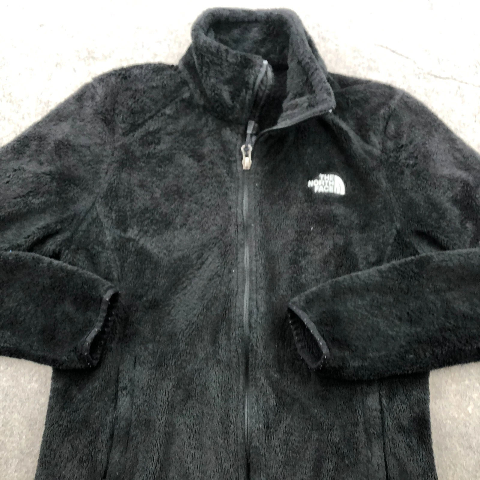 north-face fleece full zip hiking preppy casual jacket
