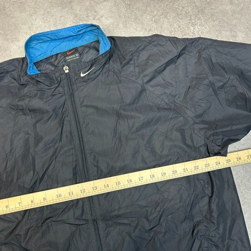 Nike Rain Jacket Womens XL Full Zip Vintage Windbreaker Sports Coat, Black - Picture 8 of 10