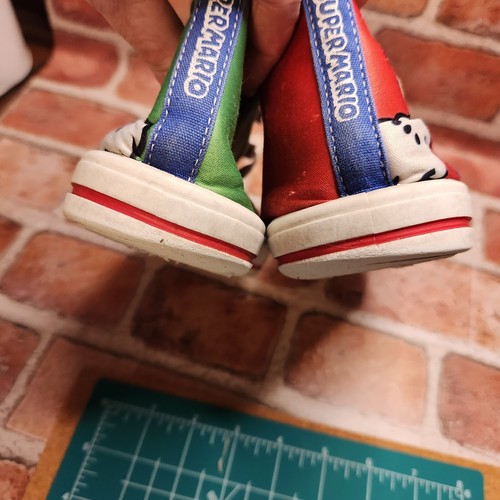 Super Mario Brothers High Top Tennis Shoe Kids Youth Size 2 Mario Luigi Nintendo - Picture 6 of 10