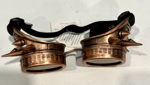 Retro Bronze Stacheln Steampunk Brille Brille Cyber Punk Gothic Eyewear - Bild 3 von 4