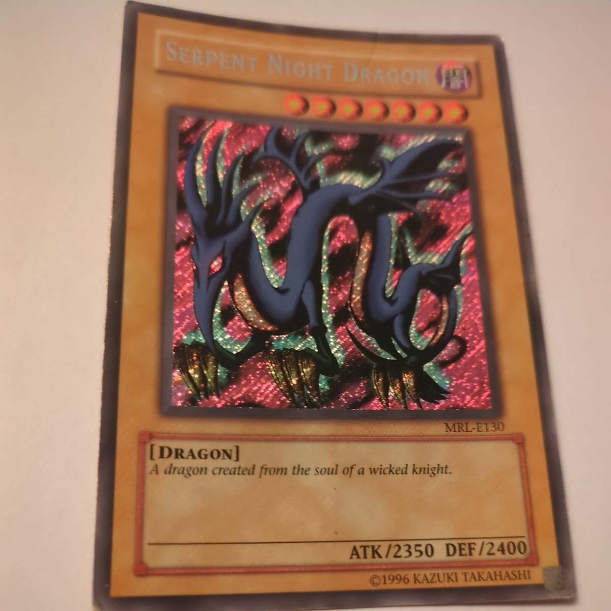 Serpent Night Dragon mrl-e130 1st Edition (HP) Secret Rare Yu-Gi 