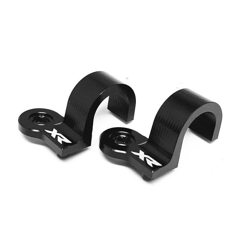 For HONDA XR250R/L XR400R XR600R XR650R Black Brake Hose Line Guide Clamp Kit