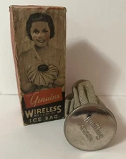 The Genuine Wireless Ice Bag Pharmacy Medical Size-9 Lobl Mfg Co Vtg 1920s  #S1
