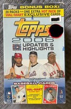 2006 Topps MLB Updates & Highlights Series 1 & 2  - Walmart - SEALED BONUS Box