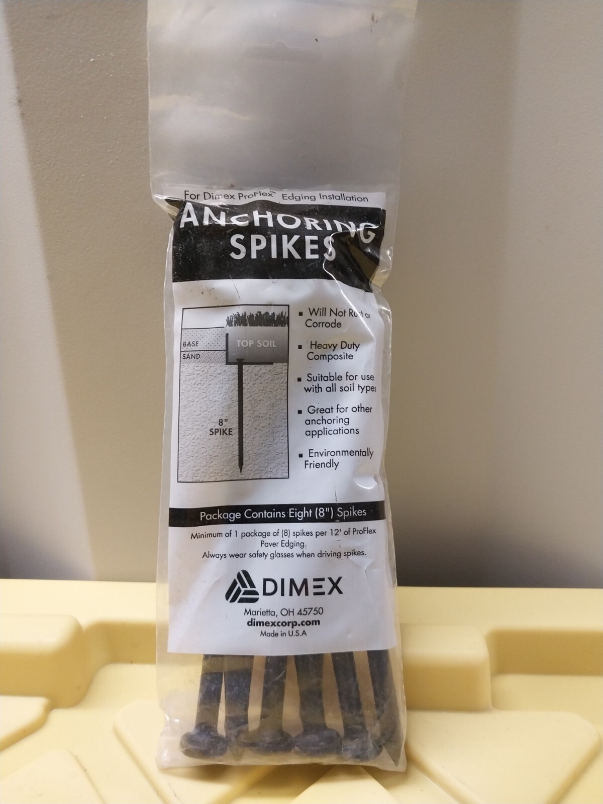 Dimex Pro Flex Plastic (8 Count) Nylon Landscape Anchoring Spikes, 8