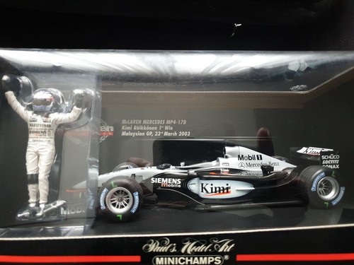 McLAREN MP4-17D Kimi Raikkonen 1st win Malaysian GP 2003 1/18 MINICHAMPS - Imagen 2 de 8