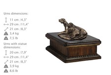 Weimaraner, dog exclusive urn made of cold cast bronze, Art Dog, UK 