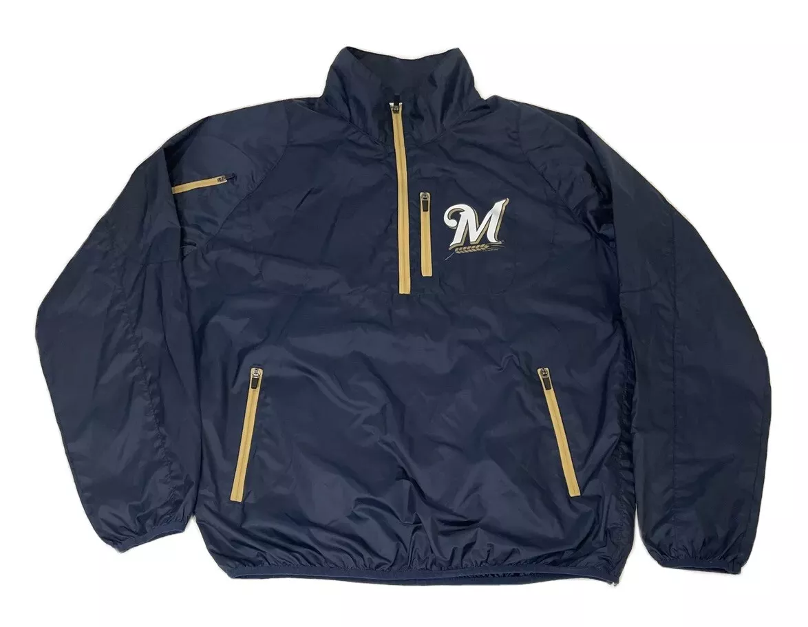 Brewers pullover jacket clearance