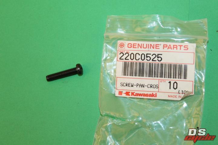 NOS KAWASAKI KLF185 KLF220 FLF300 PAN HEAD CROSS SCREW 5X25MM