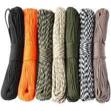 Paracorde 550 7 brins Dia.4mm Camping Survie Parachute Randonnée 5 10 15 30 M