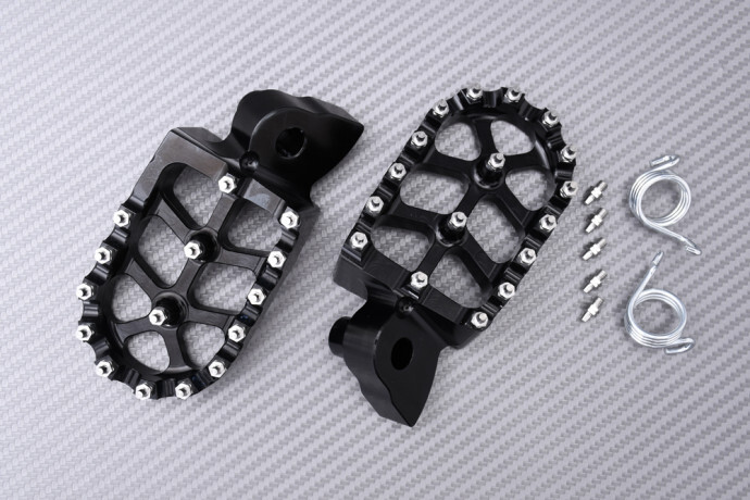 Repose-pieds alu noir haute performance pour YAMAHA YZF 250