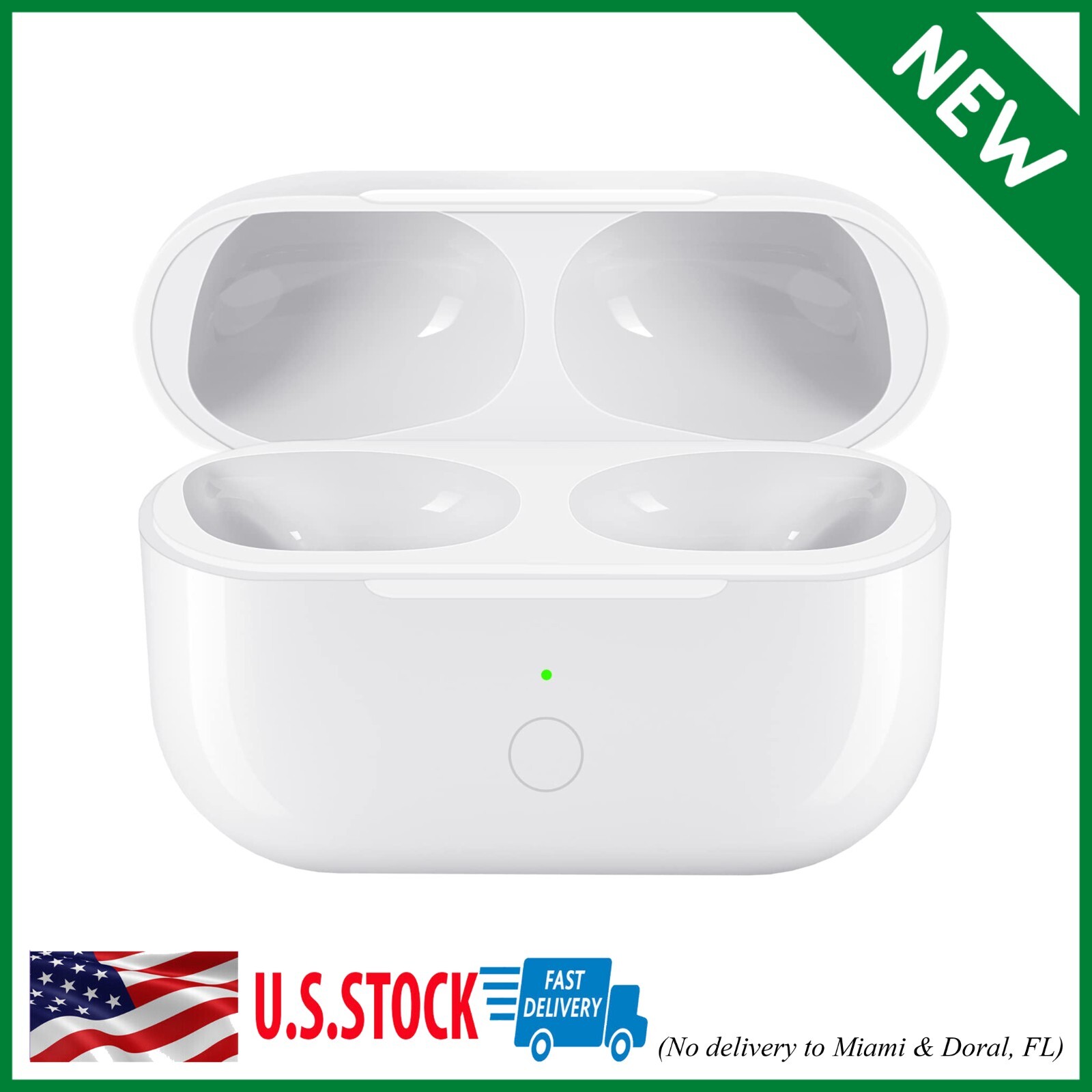 Wireless Charging Case Replacement for AirPods Pro with Fast Charging-image