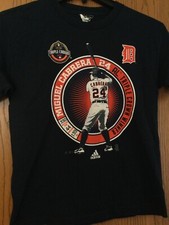 Miguel Cabrera - Detroit Tigers - 2012 Triple Crown - Blue - Youth L - Adidas