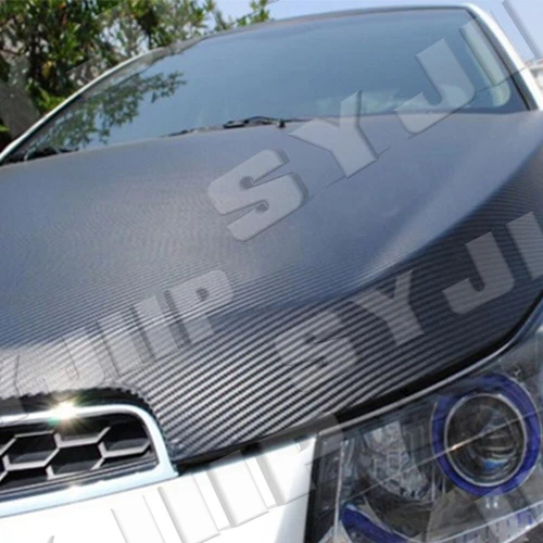 Premium Fibra De Carbono Para Car Vinilo For Autos Carros Negro 30*152 cm 5D 7D