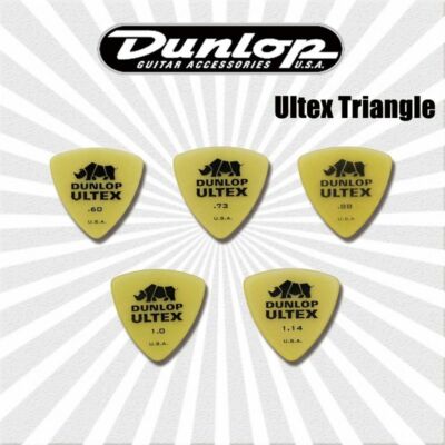 Dunlop 426 Ultex dreieckige Gitarren-Plektren - x 6 einer beliebigen Sprache oder eines von jedem - x 5
