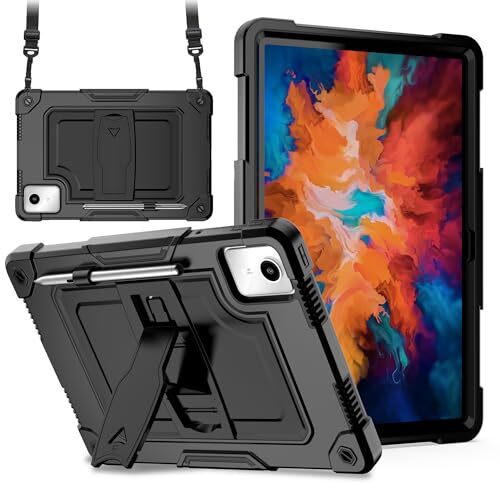 for Lenovo Tab M11,Lenovo Tab K11 LTE 2024 Case, Shockproof Case Black/Black