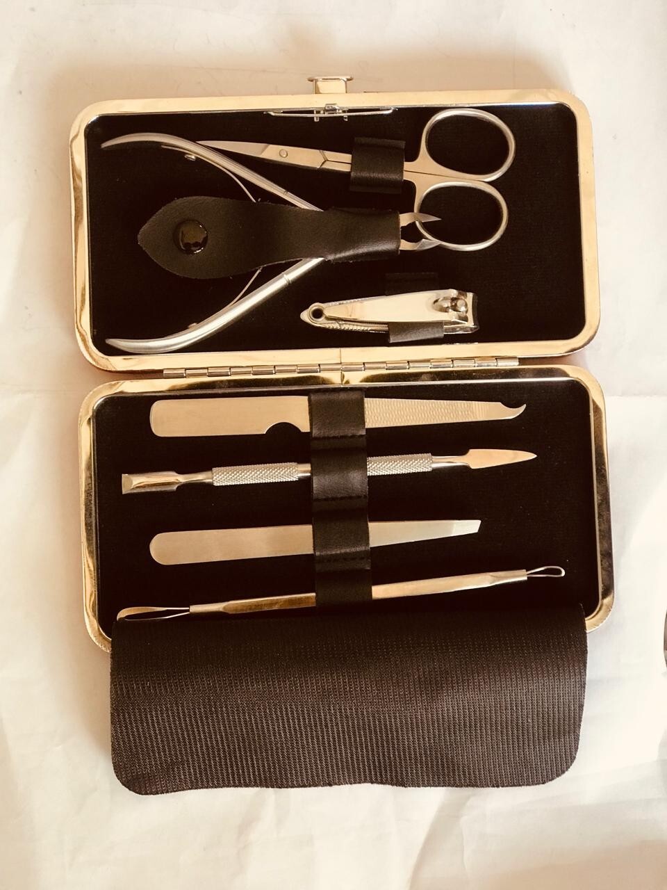 Set Manicure da Viaggio 7 Pezzi - Kit Professionale Compatto per Unghie