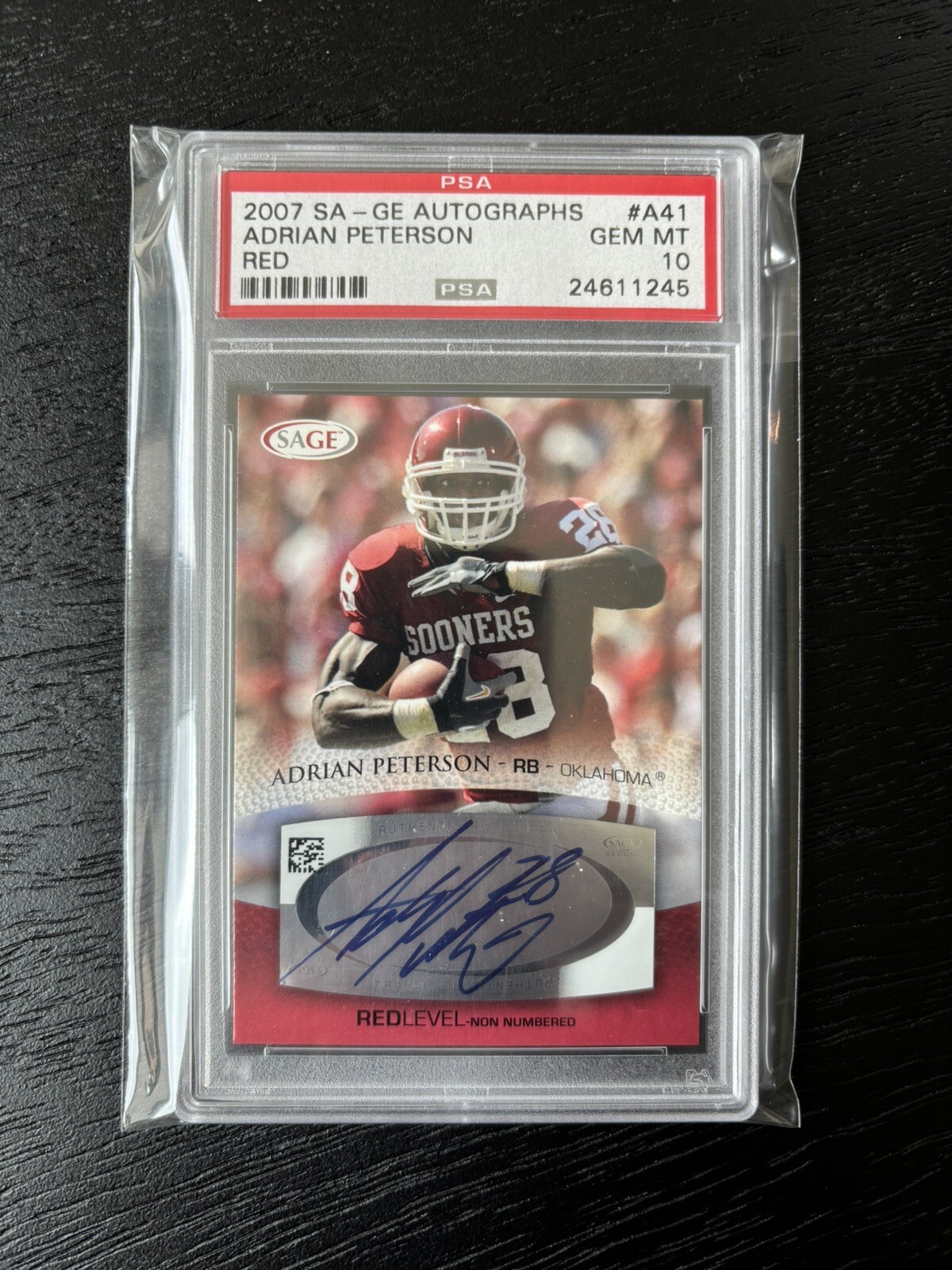 Adrian Peterson SA-GE Autographs #A41 Red
