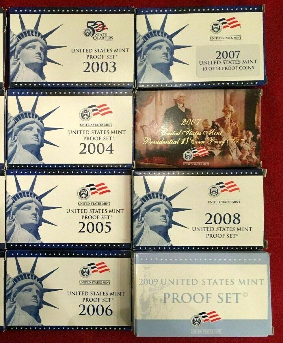 コレクション US Quarters Proof Set 2005 2008-20012 2008 S US Mint Quarters Proof Set OGP at Amazon's