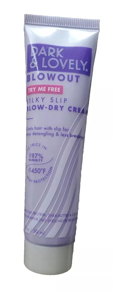 Crema para cabello seca con secador Dark Lovely Blowout sedosa muestra de viaje prueba 1 fl oz Foto 4 de 4