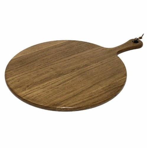 Olympia Acacia Paddle Board Round 355x15mm - 135mm handle - Picture 3 of 7