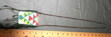 Vintage American Indian Pouch Purse Artist Revised Chain