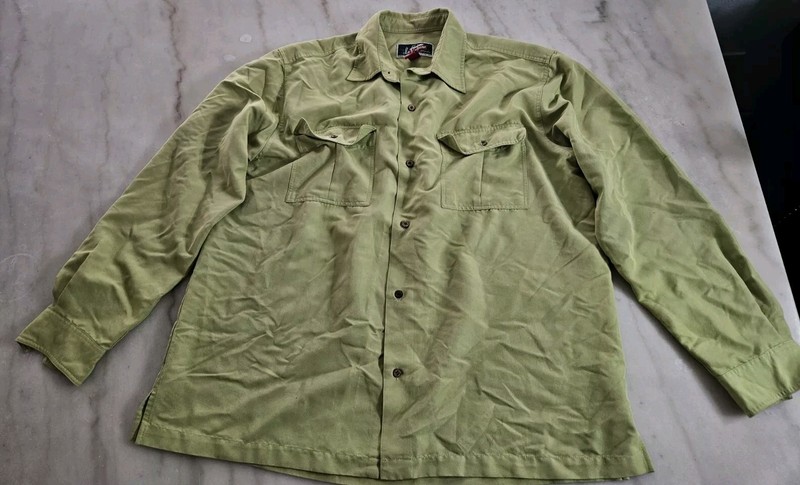 La Cabaña Shirt L Mens Long Sleeve Green