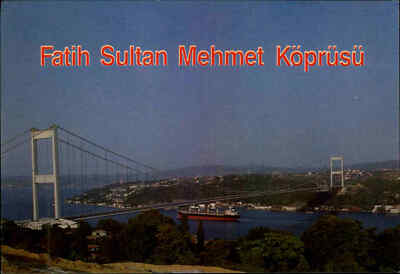 Brücken Motiv AK Bridge Fatih Sultan Mehmet Brücke Istanbul Türkei Turkey color