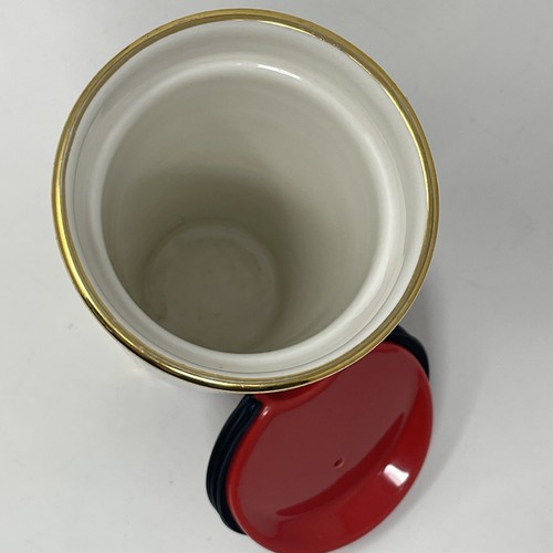 Starbucks Coffee Travel Mug Red Flower Floral Painting Art Impressionist 2014 - Picture 11 of 17