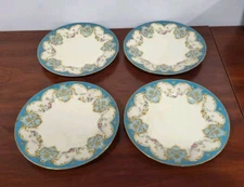 CA Limoges AHRENFELDT  Four Gold Trim  9.25"  Plates  JACCARD'S Kansas City