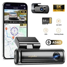 ARPHA B25 Dash Cam 5K/4K/1K  64GB TF Built-in 5G WI-FI ADAS GPS G-Sensor