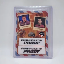 Jake Peters Butturff Pin Pals 2024 Leaf Metal Bowling PBA 1/1 Clear Orange Proof