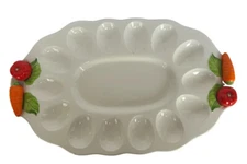 Munari Mid Century Modern Deviled Egg Platter Tray Made In Japan 13”