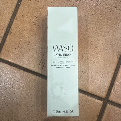 WASO Shiseido Quick Matte Moisturizer Oil Free 2.5 oz 75 ml NIB Sealed