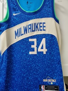 Giannis Antetokounmpo Milwaukee Bucks City Edition jersey Nike Small 40