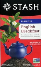 Stash English Breakfast Black Tea - 20 tea bags (Pack of 2)