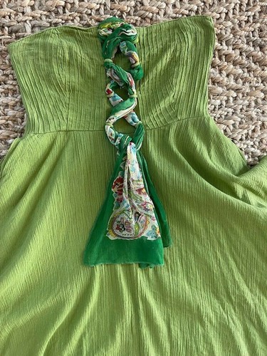 Rare! Anthropologie "Green Eyed Dress" 0 - Picture 5 of 11