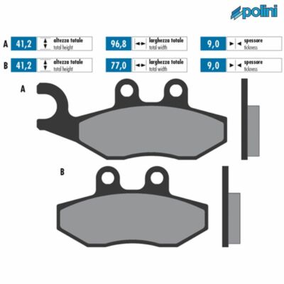 Plaquettes De Frein Pour Gilera FXR 180 Runner 2T - Etrier Hengtong, 1999-2001, Neuves