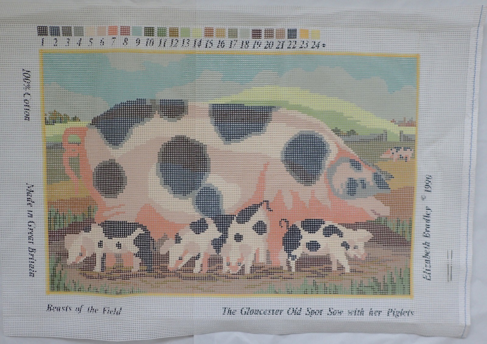 Elizabeth Bradley TAPESTRY / Needlework Kit Beasts of the Field Sow and