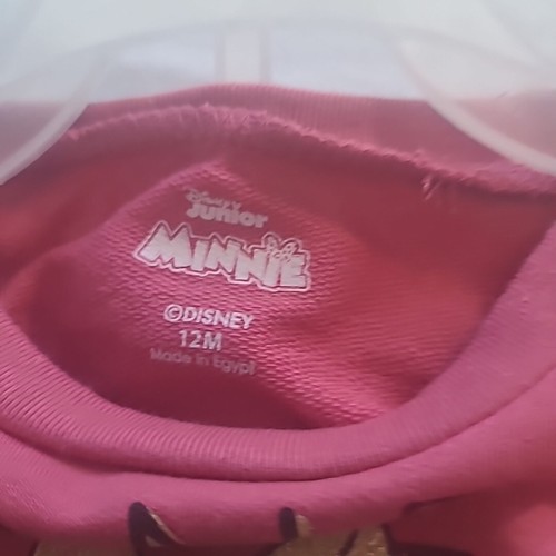 Disney Jr Minnie Mouse 2-teiliges Sweatshirt & Leggings Set Größe 12M rosa und Glitzer - Bild 9 von 13