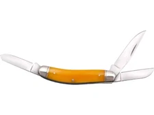 Cold Steel Gentleman's Stockman Knife, Yellow Bone Handle 3.7" Closed FL-GSTKM-Y