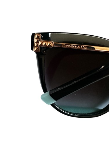 Tiffany & Co Damen Sonnenbrille TF 4186 55-17-140 Schwarz Gold Cat Eye Gestell - Bild 4 von 9