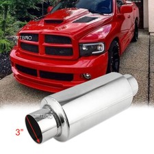 3inletoutlet Exhaust Muffler Resonator Stainless Steel For Dodge Ram 1500 2500 3inletoutlet Exhaust Muffler Resonator Stainless Steel For Dodge Ram 1500 2500