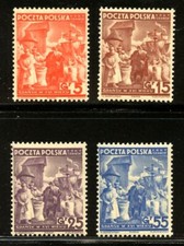 POLAND 1K33-36, 1938 SELLING WHEAT, MNH, (POL726)