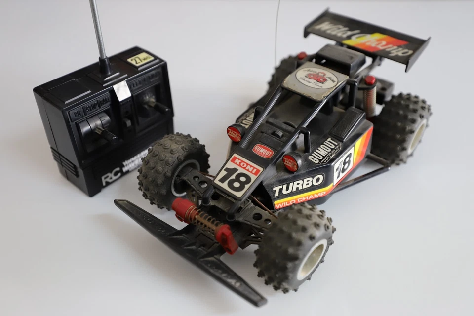 Modellino RC Vintage anni '80 Yonezawa Wave Hunter 1:15 Wild Champ Buggy 27 MHz - Immagine 2 di 4