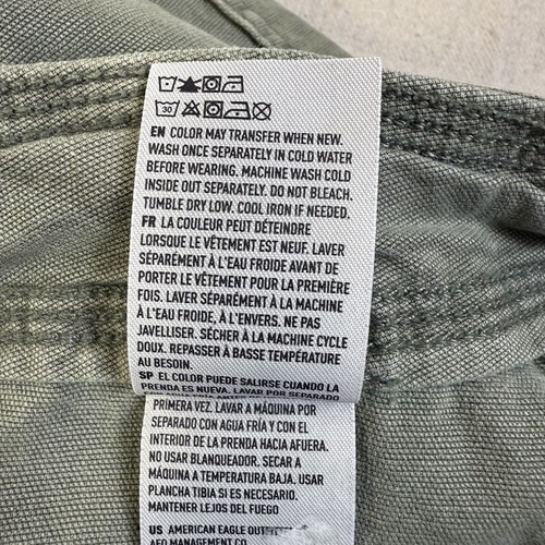 American Eagle Cargohose Damen Gr. 2 klassisch Bootcut grün Stretch Utility - Bild 10 von 10