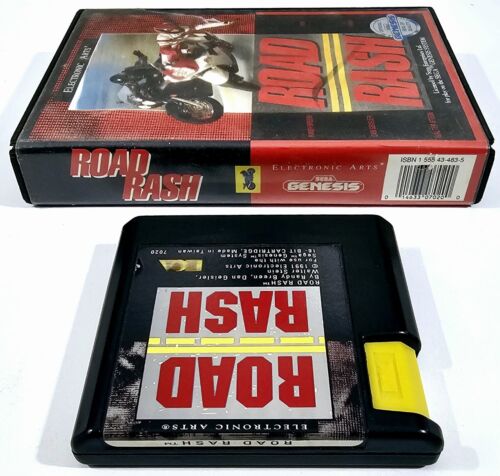 1991 EA Sega Genesis Motorcycle Racing Game Road Rash US Ntsc Cib Mega Drive - Picture 2 of 5